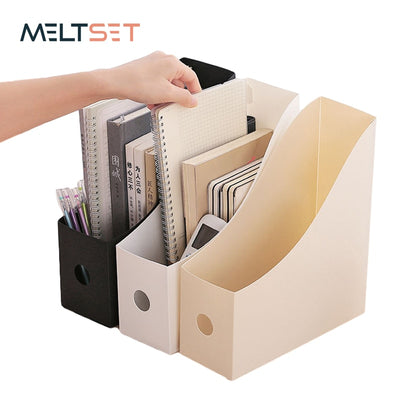 Stay organized in your office with the Office Document File Storage Box. This versatile desktop organizer offers multiple functions, from storing documents and books to organizing pencils and sundries. It's a practical solution for keeping your workspace neat and efficient. Elevate your office organization with this multi-functional storage b