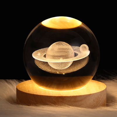 <p>Add some whimsy and wonder to your home with this Glowing Crystal Ball Night Light. This enchanting night light features a globe made of clear crystal that glows with a soft, warm light. The wood base adds a natural touch, while the LED bulbs make it economical to operate. Perfect for a child's bedroom or as a unique accent lamp in any room, this night light is sure to be a favorite.</p> <p>&nbsp;</p>