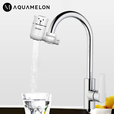 Upgrade your household water with the AquaMelon Tap Water Purifier. This innovative percolator provides a solution for clean and refreshing drinking water right from your faucet
